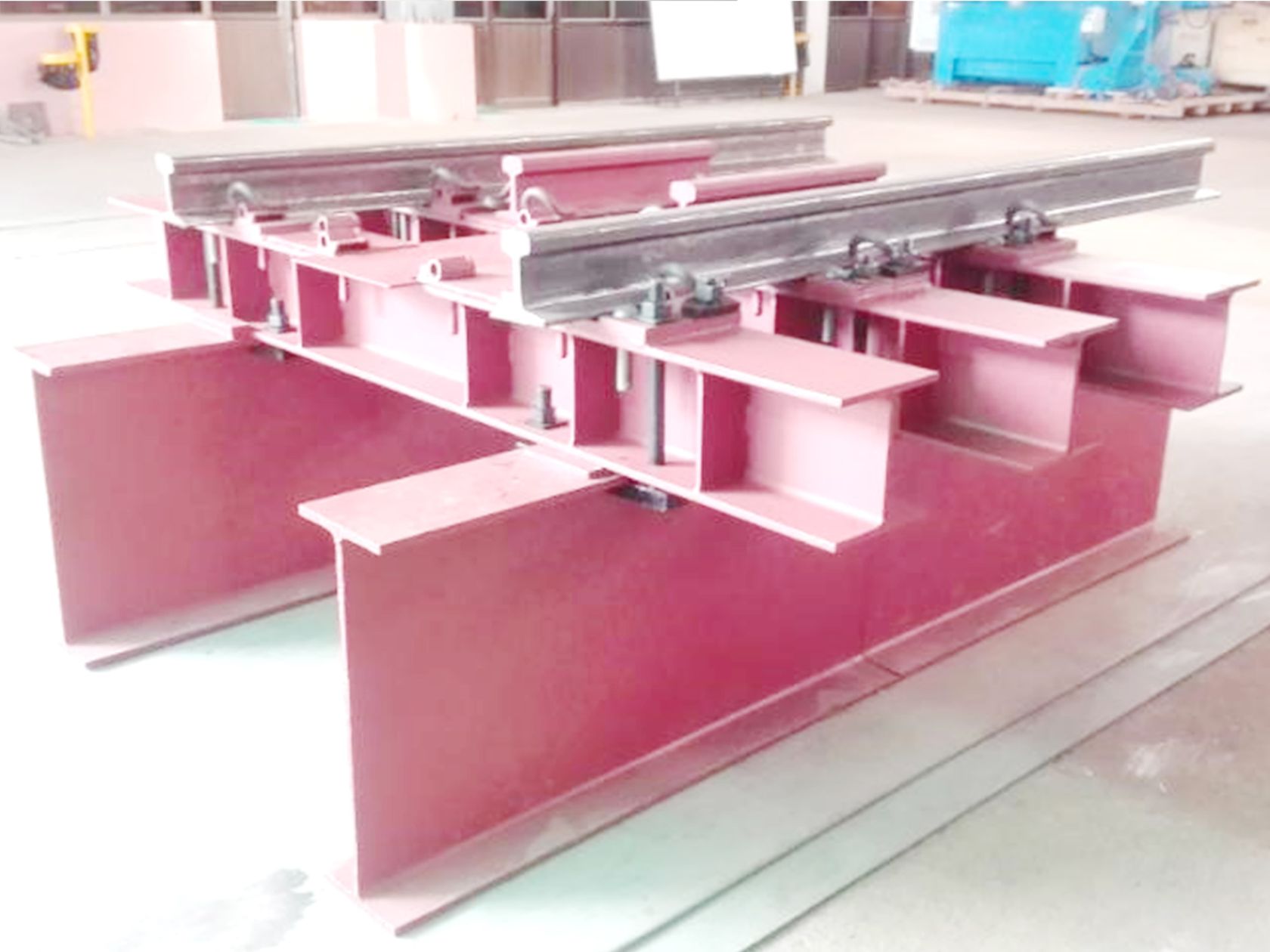 Steel sleeper fabrication for Myanmar Railway track renewal